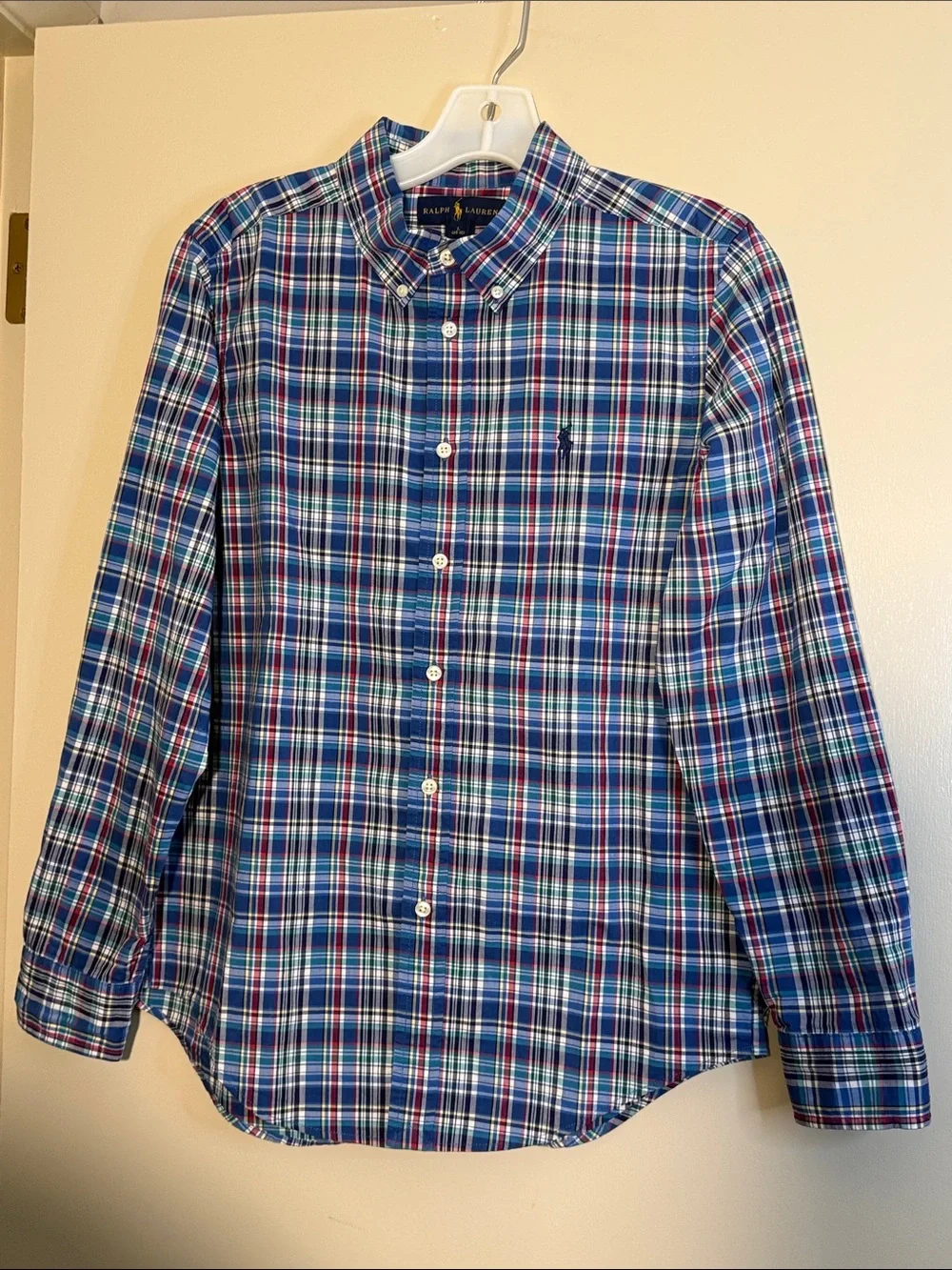Ralph Lauren Blue Plaid Button-Down Shirt - Men
